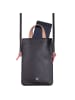 DuDu Faro Handytasche Leder 13 cm schwarz rose