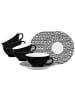 Seltmann Weiden 6er Set Teetassen mit Untertassen Life Fashion in 140 ml in Glamorous Black
