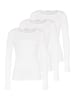 Hanro Unterhemd / Shirt Langarm Ultralight in Weiß