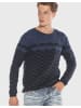 Cipo & Baxx Pullover in DARKBLUE