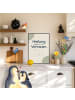 Mr. & Mrs. Panda Plakat Herz vertrauensvoll Design mit Spruch in Weiß