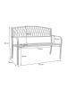 MCW Gartenbank F45 2-Sitzer, Schwarz