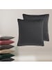 Tom Tailor TT Kissenhülle 2er Set VelvetSignature 45 x 45 cm in Anthrazit