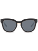 styleBREAKER Nerd Sonnenbrille in Schwarz-Gold / Grau getönt