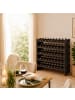 relaxdays Weinregal in Braun - (B)85 x (H)68 x (T)25,5 cm