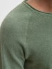 Jack & Jones Rundhals Strickpullover Langarm Sweater aus Baumwolle JJEHILL in Grün-2