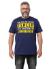 Men Plus Kurzarm T-Shirt in nachtblau