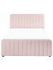 Beliani Doppelbett LUNAN in Rosa/Schwarz - (W) 127 x (H) 100 x (L) 216 cm