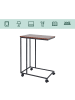 relaxdays Beistelltisch in Braun/ Schwarz - (B)50 x (H)68 x (T)35 cm