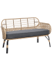 Beliani 2-tlg Gartenbank PRATELLO in /Beige/Grau