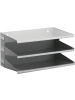 Durable Postsortieranlage Sortierreck 3 Fächer 360x205x250mm grau