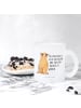 Mr. & Mrs. Panda Teetasse Erdmännchen mit Spruch in Transparent