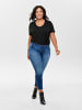 ONLY Carmakoma Skinny Stretch Jeans Destroyed Denim Plus Size Übergröße CARWILLY in Blau
