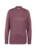 GOLDNER Pflegeleichter Pullover mit Stehbundkragen in cassis