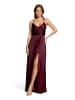 Vera Mont Abendkleid mit V-Ausschnitt in Deep Dahlia
