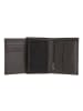 oxmox Leather Geldbörse RFID Schutz Leder 13 cm braun-lizard 2.0