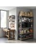 relaxdays Schwerlastregal "5 Ebenen" in Anthrazit - (B)120 x (H)200 x (T)60 cm