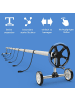 COSTWAY Pool Aufroller 1,3-5,5m in Silber
