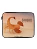 Mr. & Mrs. Panda Laptop Tasche Sternzeichen Skorpion Design mit ... in Weiß