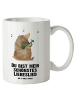 Mr. & Mrs. Panda XL Tasse Bär Lied mit Spruch in Weiß