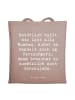 Mr. & Mrs. Panda Tote Bag Spruch Herzschmerz Schokolade mit Spruch in Braun Pastell