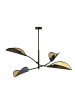 Licht-Erlebnisse Deckenlampe (B)102 x (L)102 x (H)51 cm in Schwarz Gold