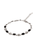 faina Women Bracelet in Silver Black
