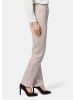 GOLDNER Satin-Baumwollhose mit Stretch in kitt