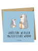 Mr. & Mrs. Panda Grußkarte Großeltern Magie mit Spruch in Blau Pastell