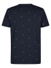 Petrol Industries T-Shirt mit Allover-Print Lava in Blau