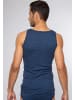 Ammann Unterhemd / Tanktop Jeans Feinripp in Blau