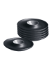 Ritzenhoff & Breker 6er Set Eierteller Jasper in – ø 12 cm in schwarz