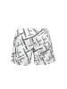 Karl Lagerfeld Weiße Polyester-Badeshorts