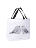 Mr. & Mrs. Panda Damen Schultertasche Turteltauben Liebe ohne Sp... in Weiß