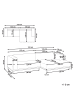 Beliani Ecksofa VENG in Weiß - (W) 310 x (H) 84 x (L) 155 cm