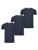 riverso  T-Shirt RIVLenny O-Neck 3er Pack in Blau