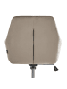 Beliani Bürostuhl WELLSTON in Beige/Silber/Schwarz - (W) 55 x (H) 80 x (L) 55 cm
