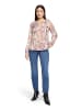 CARTOON Blusenshirt mit Muster in Brown/Red