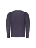 Coveri Moving Blauer Viskose-Strickpullover
