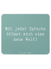 Mr. & Mrs. Panda Mousepad Spruch Sprachen lernen mit Spruch in Meeresbrise