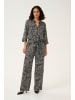 Kaffe Overall KApollie Regular fit in Black/Turtledove Graphic Dot