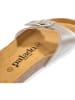 Palado Pantoletten Malta Metallic in Beige/Weiß