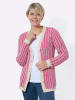WITT WEIDEN Strickjacke in fuchsia-sand-gemustert