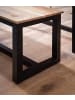 KADIMA DESIGN Esszimmerbank 120x40x45 cm Massivholz Metall Loft-Style,