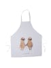 Mr. & Mrs. Panda Kellnerschürze Faultier Pärchen ohne Spruch in Weiß