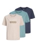 JACK & JONES Junior 3er-Pack T-shirt in North Atlantic