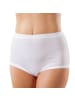 Viania Baumwolle, Feinripp Taillenslip 5er-Pack in weiß