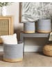 Beliani 3er-Set Korb BASIMA in Beige/Grau