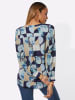 creation L Druckbluse in marine-bleu-bedruckt
