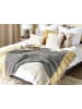 Beliani Kuscheldecke LAPU in Grau/Gelb - (W) 125 x (H) 1 x (L) 150 cm